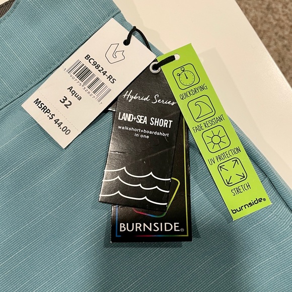 NWT Burnside Brand Hybrid Series Land + Sea Size 32 waist, 21 length. - Picture 3 of 8